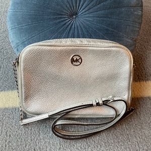 Silver Michael Kors Camera Bag